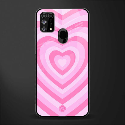 y2k pink hearts aesthetic glass case for samsung galaxy m31 prime edition image