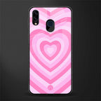 y2k pink hearts aesthetic glass case for samsung galaxy m10s image