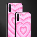 y2k pink hearts aesthetic glass case for samsung galaxy note 10 image-2