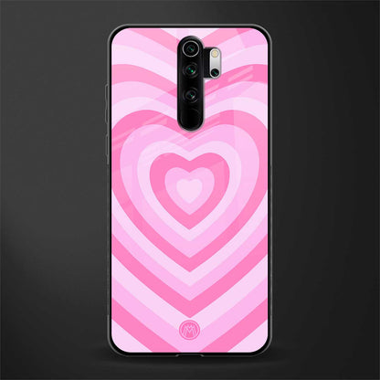 y2k pink hearts aesthetic glass case for redmi note 8 pro image