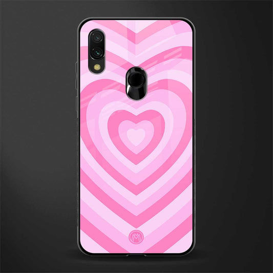 y2k pink hearts aesthetic glass case for redmi note 7 pro image