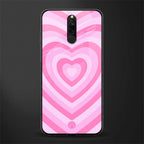 y2k pink hearts aesthetic glass case for redmi 8 image