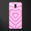 y2k pink hearts aesthetic glass case for redmi 8a image