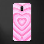y2k pink hearts aesthetic glass case for redmi 8a image
