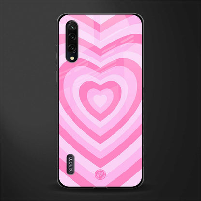 y2k pink hearts aesthetic glass case for mi a3 redmi a3 image