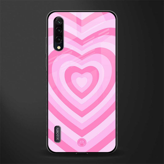 y2k pink hearts aesthetic glass case for mi a3 redmi a3 image