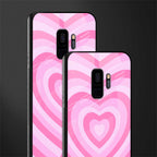 y2k pink hearts aesthetic glass case for samsung galaxy s9 image-2