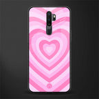 y2k pink hearts aesthetic glass case for oppo a5 2020 image