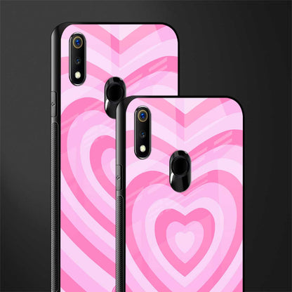 y2k pink hearts aesthetic glass case for realme 3 pro image-2