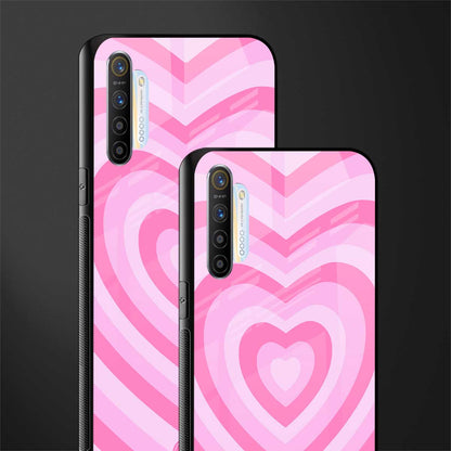 y2k pink hearts aesthetic glass case for realme x2 image-2