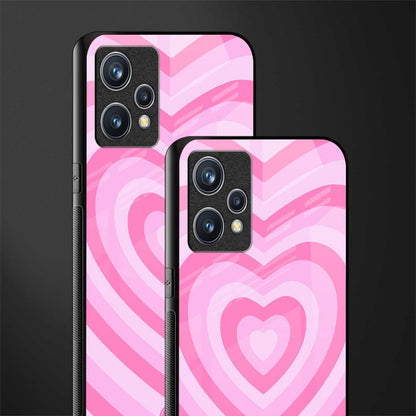 y2k pink hearts aesthetic glass case for realme 9 pro plus 5g image-2