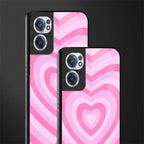 y2k pink hearts aesthetic glass case for oneplus nord ce 2 5g image-2
