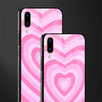 y2k pink hearts aesthetic glass case for vivo v11 pro image-2