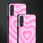 y2k pink hearts aesthetic glass case for realme 7 image-2