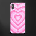 y2k pink hearts aesthetic glass case for redmi 9a image