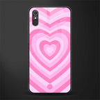 y2k pink hearts aesthetic glass case for redmi 9a image