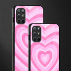 y2k pink hearts aesthetic glass case for oneplus 8t image-2