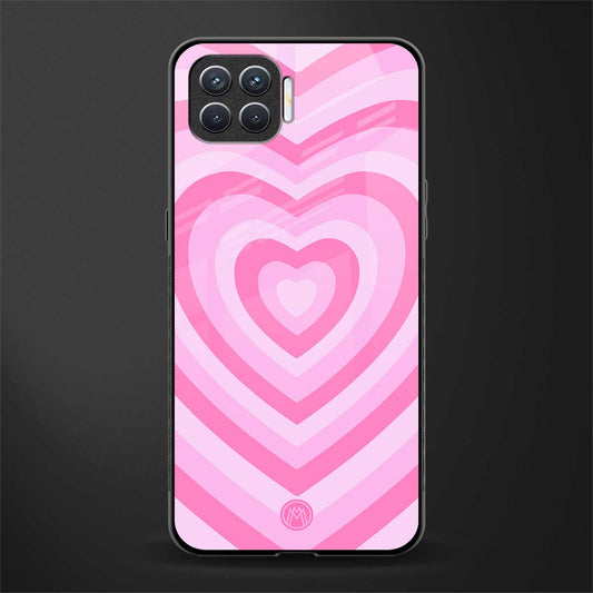 y2k pink hearts aesthetic glass case for oppo f17 image