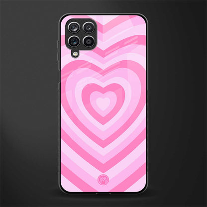 y2k pink hearts aesthetic glass case for samsung galaxy a12 image