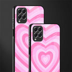 y2k pink hearts aesthetic glass case for samsung galaxy f62 image-2