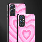 y2k pink hearts aesthetic glass case for oneplus 9 pro image-2