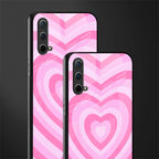 y2k pink hearts aesthetic glass case for oneplus nord ce 5g image-2