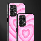 y2k pink hearts aesthetic back phone cover | glass case for samsung galaxy a13 4g