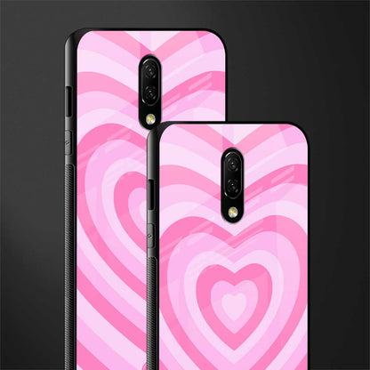 y2k pink hearts aesthetic glass case for oneplus 7 image-2