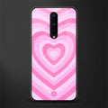 y2k pink hearts aesthetic glass case for oneplus 8 image