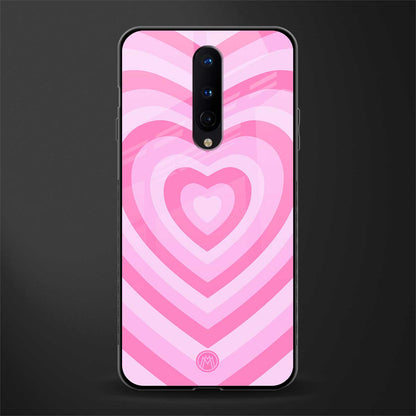 y2k pink hearts aesthetic glass case for oneplus 8 image
