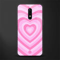 y2k pink hearts aesthetic glass case for oneplus 6 image