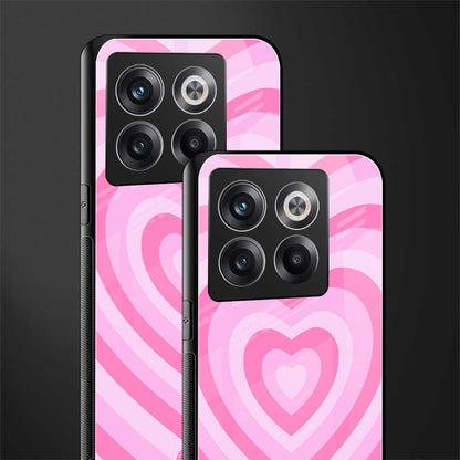 y2k pink hearts aesthetic back phone cover | glass case for oneplus 10t