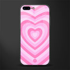 y2k pink hearts aesthetic glass case for iphone 8 plus image