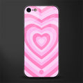 y2k pink hearts aesthetic glass case for iphone 7 image