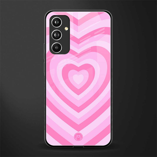 y2k pink hearts aesthetic back phone cover | glass case for samsung galaxy a54 5g