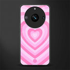 y2k pink hearts aesthetic back phone cover | glass case for realme 11 pro 5g