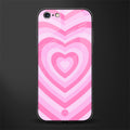 y2k pink hearts aesthetic glass case for iphone 6 plus image