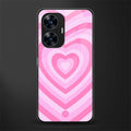 y2k pink hearts aesthetic back phone cover | glass case for realme c55