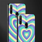y2k purple creams heart aesthetic glass case for realme narzo 10a image-2