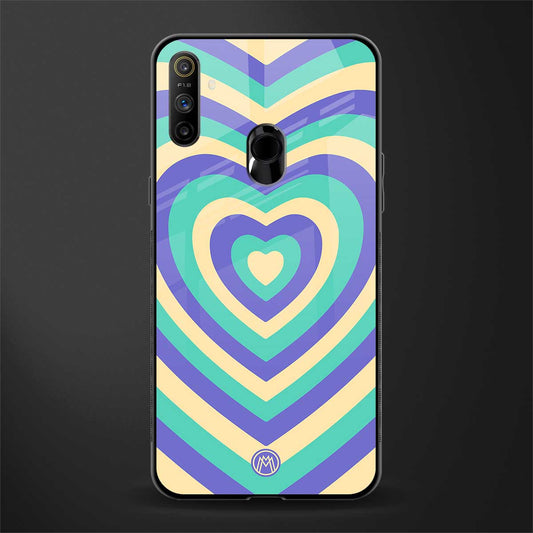 y2k purple creams heart aesthetic glass case for realme narzo 20a image