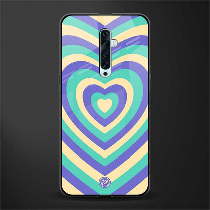 y2k purple creams heart aesthetic glass case for oppo reno 2z image