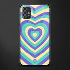 y2k purple creams heart aesthetic glass case for samsung galaxy m51 image