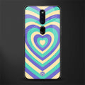 y2k purple creams heart aesthetic glass case for oppo f11 pro image