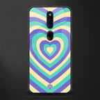 y2k purple creams heart aesthetic glass case for oppo f11 pro image