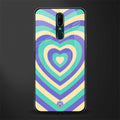 y2k purple creams heart aesthetic glass case for oppo f11 image