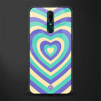 y2k purple creams heart aesthetic glass case for oppo f11 image
