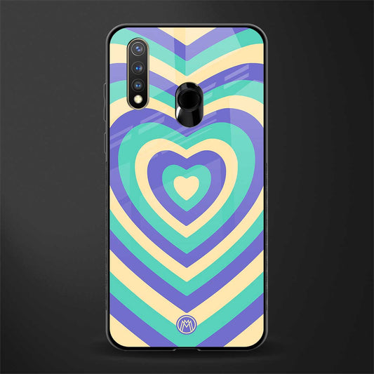 y2k purple creams heart aesthetic glass case for vivo y19 image