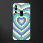y2k purple creams heart aesthetic glass case for vivo v15 image