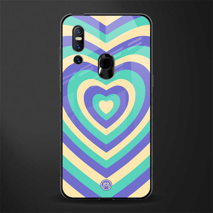 y2k purple creams heart aesthetic glass case for vivo v15 image