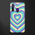 y2k purple creams heart aesthetic glass case for realme 5i image